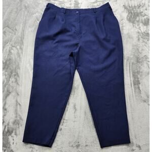 Vintage Studio Works Pants Womens 22WP Blue High Rise Tapered‎ Office Preppy